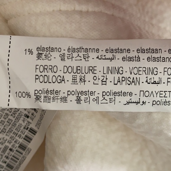 NWT. Zara Off White Textured Jacket Dress. Size L. - Picture 8 of 10